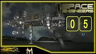 Space Engineers Survival - Episode 5 - Building a Bigger, Better, Badder Mining Ship Part 1