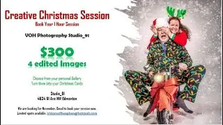 Creative Christmas Session #christmas #christmasfun #christmasphotography #studiophotography #yeg