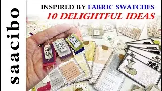 10 Delightful Ideas Inspired by Fabric Swatches #junkjournal