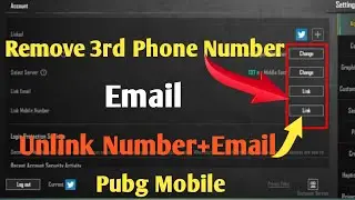 NEW METHOD TO UNLINK 3RD PHONE NUMBER+EMAIL FROM YOUR PUBG ACCOUNT🥵 | Remove both email+phone number