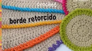 The easiest crochet border: half double crochets and twisted double crochets - Knitting Peru
