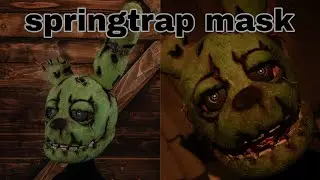 finnished springtrap mask fnaf five nights at Freddy's