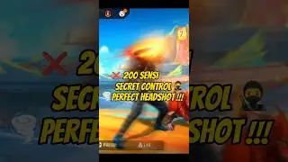 200 Sensitivity ❌ Perfect Sensi 📲⚙️✅ #shorts #freefire #settings #shortsfeed #viralshort #200sensi