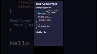 Text typing effect 