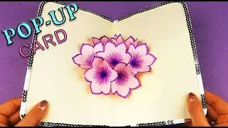 DIY 3D Flower POP-UP Card I CARD-Paper crafts I Handmade