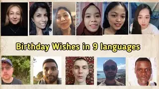 Birthday Wishes in 9 languages
