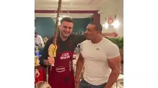Larry Wheels Enjoying Burak Ozdemir Food 😍😍 | Simply Bodybuilding