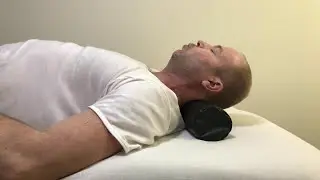 Therapeutic Neck Exercises on a Roller