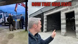 Building A New Farm Workshop || BlockWork Completed -Part 1-