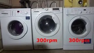 Spin Race No.34 : Bosch Vs. Hoover Vs. Indesit spin only