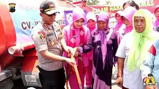 Bantuan air bersih di desa sambiyan Kaliori Rembang