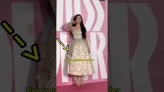 Jisoo professionally handled the stuck dress at the event 