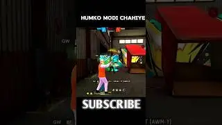 हमको मोदी चाहिए |free fire funny shorts|free fire viral short|free fire