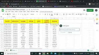bold, italic, borders, align, text wraping, merge cells ,font color etc. in google sheet (Hindi)