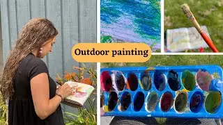 what do I bring when I paint outside??? - Art Vlog 07