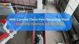 Milk Cartons (Tetra Pack) Recycling Plant: From Shredding to Reusable Pellets