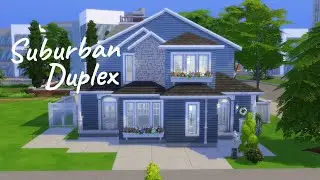 SUBURBAN DUPLEX // Sims 4: Speed Build (NO CC)