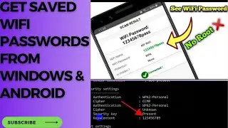 How to See Saved Wifi Password without root From Android And Windows