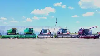 Навешивание жатки на ДОН-1500Б. Ремонт трубки домкрата подъема кабины МАЗа.