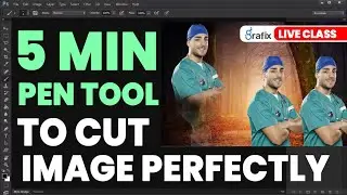 Photoshop Tutorial How to Cut Out an image using pen tool and remove background in Photoshop Grafix