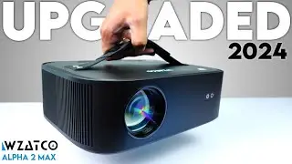 Wzatco Alpha 2 Max Upgraded Dark Edition 2024 | 1000 Ansi DOLBY Projector Review