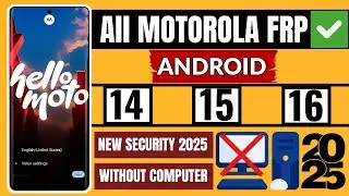 ✅ How to Bypass Google Lock on Motorola in 2025 Android 14/15/16 (No PC, 100% Working!)