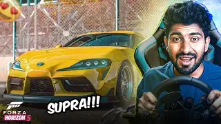 FINALLY DRIVING TOYOTA SUPRA MK5 CAR WITH REALSTEERING WHEEL😍😍😱😱