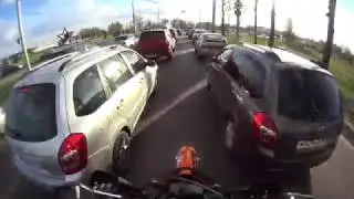 Липецкие пробки глазами мотардиста