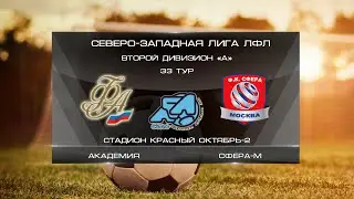 Академия 2:4 Сфера-М | Второй дивизион A 2022 | 33-й тур | Обзор матча