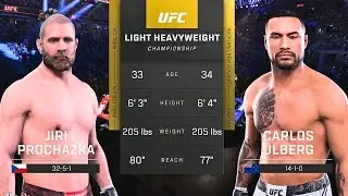 Prochazka vs Ulberg UFC 327 Simulation