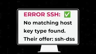 [SOLUCIÓN] Port 22: no matching host key type found. Their offer: ssh-dss ✅