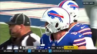 Trevon Moehrig hit on Josh Allen