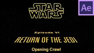 Return Of The Jedi After Effects Crawl
