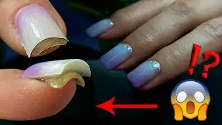 Ноготь РАЗДВОИЛСЯ?😰ПАМАГИТЕ!Что делать?Верхние Формы-Чистая Отпечатка БЕЗ СТУПЕНЬКИ и ЗАТЁКОВ.ошибки