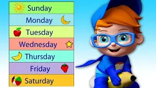 Learn Days, Weeks and Months In A Fun Way With Jake Jotter | Educational Videos For Toddlers & Kids