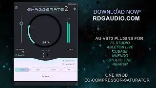 RDGAudio New Exaggerate 2 Overview | AU VST3 | One Knob EQ-Saturation-Compression