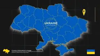 Ukraine Map Promo - Free After Effects Template