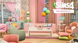 Pastel Party Apartment ✨ - The Sims 4 Speed Build | No CC