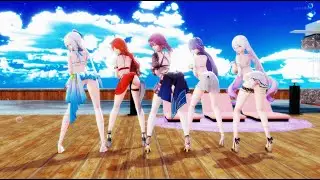 【Honkai: Star Rail MMD/崩坏：星穹铁道MMD】Acheron/黄泉  Black Swan/黑天鹅  Himeko/姬子  kafka/卡芙卡  Jingliu/镜流