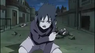 itachi se pone a llorar al  dejar solo a sasuke