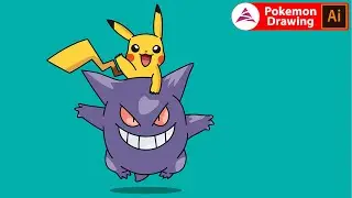 Pokemon Design Artwork | Illustrator Art Drawing Tutorials [2021]