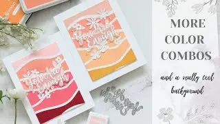 Cool Background Stamp and more COLOR COMBINATIONS