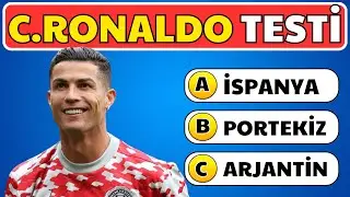 Cristiano Ronaldo Testi ⚽ Cristiano Ronaldo Bilgi Yarışması ! 🧠 Ronaldo Testi 2024