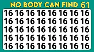 Find the Odd One Out | Test Your Observation Skills |Number & Letter Brain Edition| Easy to Extreme