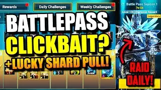 LUCKIEST SHARD PULL, BATTLEPASS CLICKBAIT, PACK OFFER BREAKDOWNS + MORE!  ||  RAID SHADOW LEGENDS