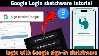 Google sign-in sketchware tutorial 2025
