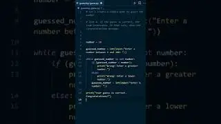 Create a Guessing Game in Python #Shorts #short #trending #python