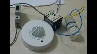 hareket sensörü ile kontaktör çalıştırmak - motion sensor contactor with - hareket dedektörü