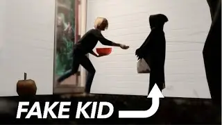 We built a fake kid to get extra Halloween candy