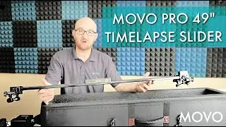 MOVO Wireless Motorized Slider System with Live Video, Stop-Motion, & Timelapse Modes